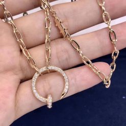 Cartier Juste Un Clou Necklace Rose Gold Diamonds N7413500