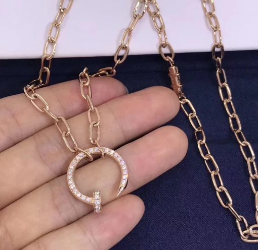 Cartier Juste Un Clou Necklace Rose Gold Diamonds N7413500