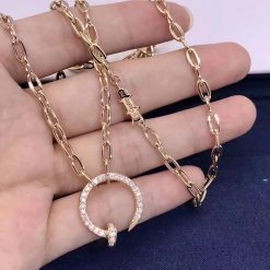 Cartier Juste Un Clou Necklace Rose Gold Diamonds N7413500