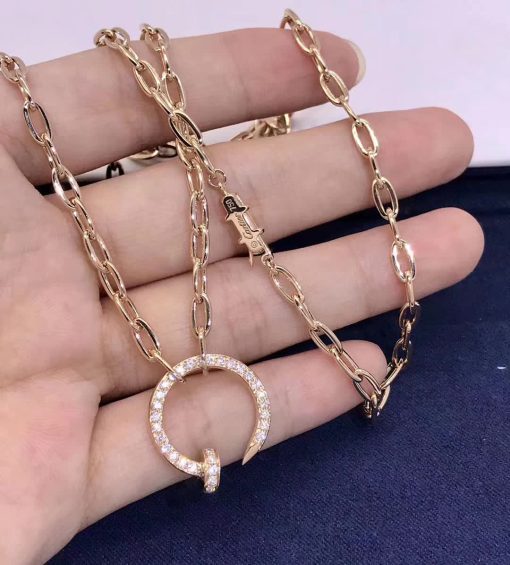 Cartier Juste Un Clou Necklace Rose Gold Diamonds N7413500