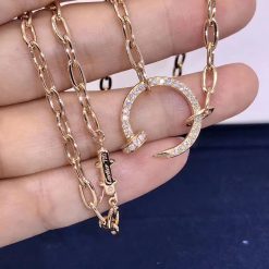 Cartier Juste Un Clou Necklace Rose Gold Diamonds N7413500