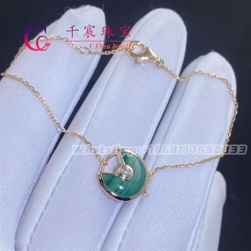 Cartier Amulette De Cartier Bracelet XS Model Malachite Diamond B6047117