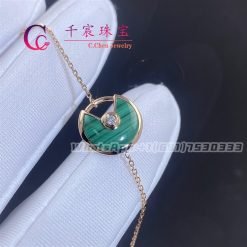 Cartier Amulette De Cartier Bracelet XS Model Malachite Diamond B6047117