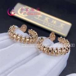 Cartier Clash De Cartier Earrings Small Model Rose Gold B8301415