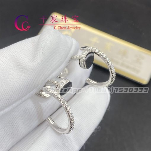 Cartier Juste Un Clou Earrings White Gold Diamonds B8301431