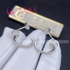 Cartier Juste Un Clou Earrings White Gold Diamonds B8301431