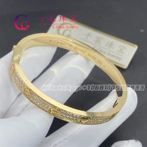 Cartier Love Bracelet Diamond-paved Yellow Gold N6035017