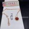 Van Cleef & Arpels Perlée Couleurs Pendant Rose Gold Carnelian VCARP4DO00