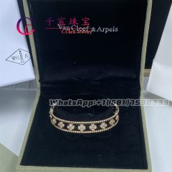 Van Cleef & Arpels Perlée Clovers Bracelet Small Model Yellow Gold Diamond VCARP3O100