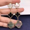 Van Cleef & Arpels Magic Alhambra Earrings 3 Motifs Mother-of-pearl Onyx VCARD79000