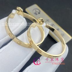 Cartier Love Earrings 18k Yellow Gold B8028200 (2)