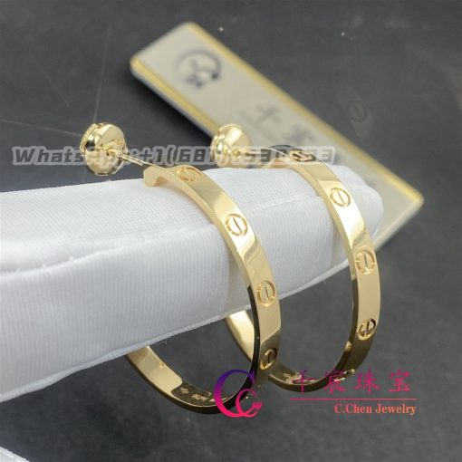 Cartier Love Earrings 18k Yellow Gold B8028200 (5)