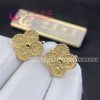 Van Cleef & Arpels Vintage Alhambra Earrings Yellow Gold VCARO1IH00