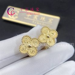 Van Cleef & Arpels Vintage Alhambra Earrings Yellow Gold VCARO1IH00