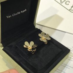 Van Cleef & Arpels Frivole Earrings Large Model Yellow Gold Diamond VCARB65900