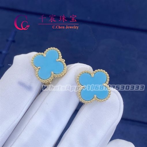 Van Cleef & Arpels Vintage Alhambra Earring Turquoise VCARB84100