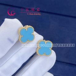 Van Cleef & Arpels Vintage Alhambra Earring Turquoise VCARB84100