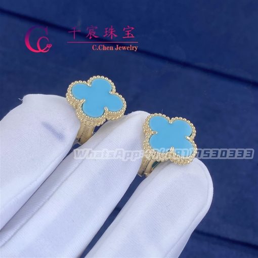 Van Cleef & Arpels Vintage Alhambra Earring Turquoise VCARB84100