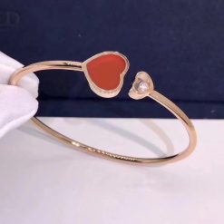 Chopard Happy Hearts Bangle Diamond & Red Stone @857482-5700