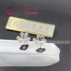 Van Cleef & Arpels Frivole Earrings Mini Model White Gold VCARP0J600