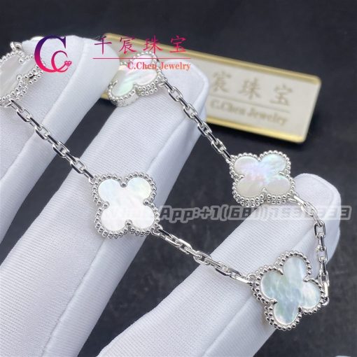 Van Cleef Arpels Vintage Alhambra Bracelet 5 Motifs mother-of-pearl VCARF48400