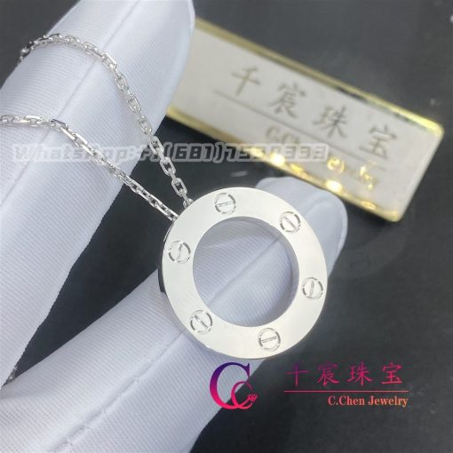 Cartier Love Necklace White Gold B7014300 (4)