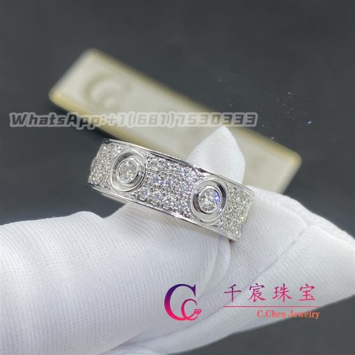 Cartie Love Ring Diamond-paved White Gold N4210400