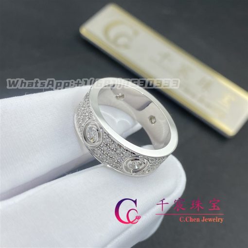 Cartie Love Ring Diamond Paved White Gold N4210400 (2)