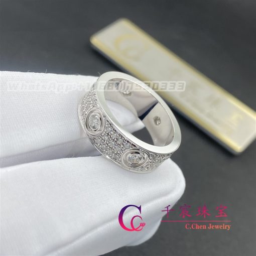 Cartie Love Ring Diamond Paved White Gold N4210400 (3)