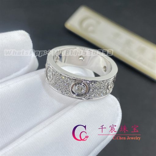 Cartie Love Ring Diamond Paved White Gold N4210400 (4)