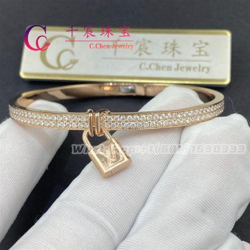 Louis Vuitton Lockit Pink Gold Bracelet