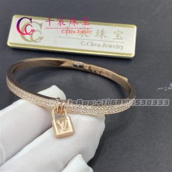 Louis Vuitton Lockit Pink Gold Bracelet