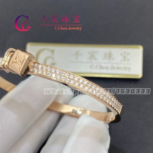 Louis Vuitton Lockit Pink Gold Bracelet