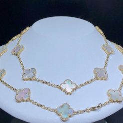 Van Cleef Arpels Vintage Alhambra Long Necklace 20 Motifs Mother-of-pearl VCARA42100