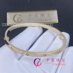 Cartier Love Bracelet Small Model Rose Gold And 10 Diamonds B6047917 (4)