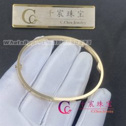 Cartier Love Bracelet Small Model Rose Gold And 10 Diamonds B6047917 (5)