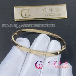 Cartier Love Bracelet Small Model Rose Gold And 10 Diamonds B6047917 (6)