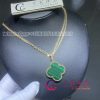 Van Cleef & Arpels Magic Alhambra Long Necklace Yellow Gold Malachite VCARO3MG00