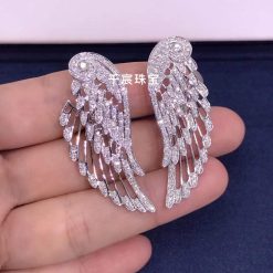 Garrard Wings Embrace Diamond Drop Earrings In 18ct White Gold 2015750 (2)