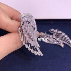 Garrard Wings Embrace Diamond Drop Earrings In 18ct White Gold 2015750 (3)