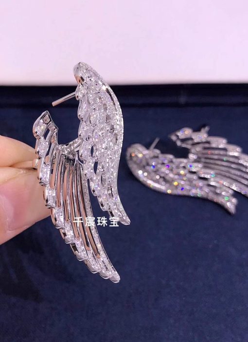 Garrard Wings Embrace Diamond Drop Earrings In 18ct White Gold 2015750 (4)