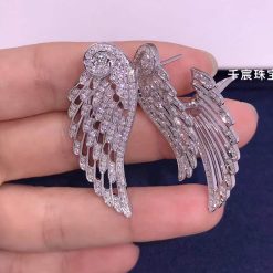 Garrard Wings Embrace Diamond Drop Earrings In 18ct White Gold 2015750 (6)