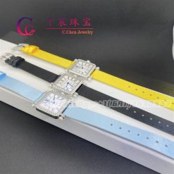 Charles Oudin Pansy Retro With Pearls Watch Medium 24mm Yellow Straps (10)