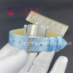 Charles Oudin Pansy Retro With Pearls Watch Medium 24mm Arabic Style Baby Blue Straps (5)