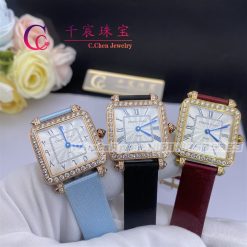 Charles Oudin Pansy Retro 24mm Rose Watch Arabic Style (4)