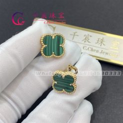 Van Cleef & Arpels Vintage Alhambra Earrings Malachite VCARO3QL00