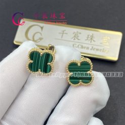 Van Cleef & Arpels Vintage Alhambra Earrings Malachite VCARO3QL00