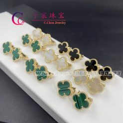 Van Cleef & Arpels Vintage Alhambra Earrings Malachite VCARO3QL00