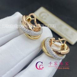 Cartier Trinity Earrings Diamonds B8031900