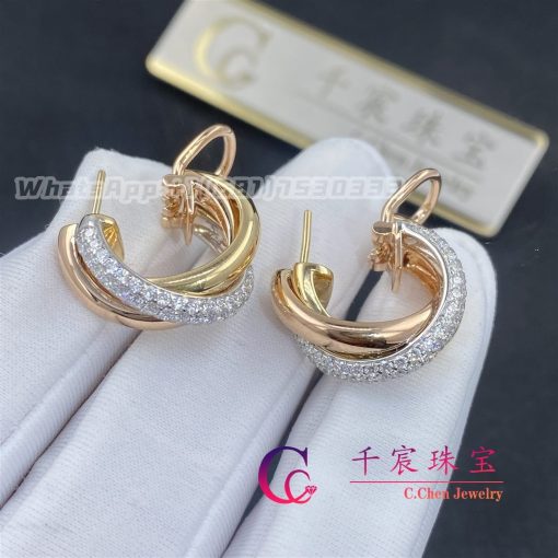 Cartier Trinity Earrings Diamonds B8031900 (4)